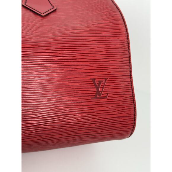 Louis Vuitton Epi Speedy 25 Handbag Castillan Red Leather - Picture 15 of 16
